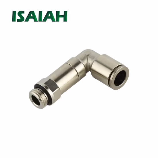 Camozzi タイプ真鍮エルボ空気圧部品金属真鍮ジョイント空気継手ニッケルメッキ