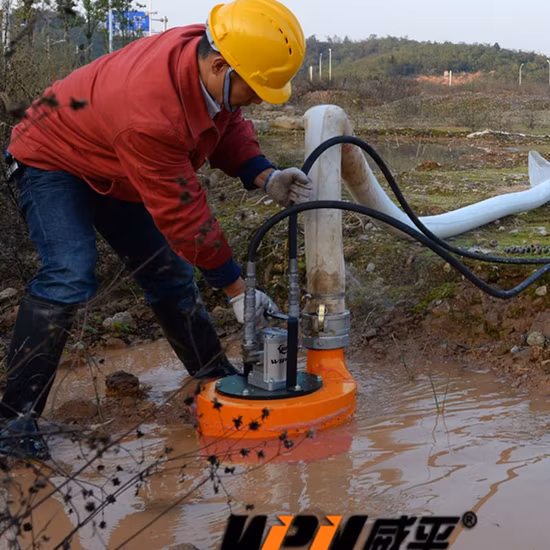 4 インチ高ヘッドポータブル油圧スラリーポンプ水中ポンプ販売中